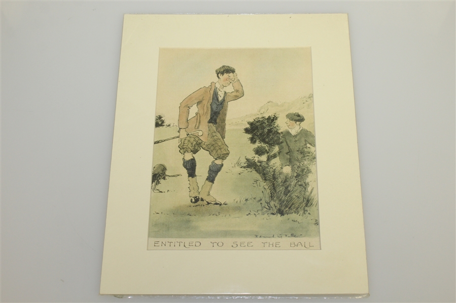 Four Edmund Fuller Prints - The Last Put, Fore, The Bunker, & Entitled to See the Ball