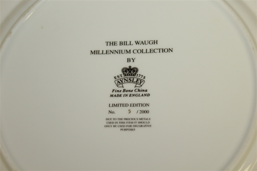 Old Course St. Andrews Ltd Ed #5 Aynsley Plate - Bill Waugh Millennium Collection