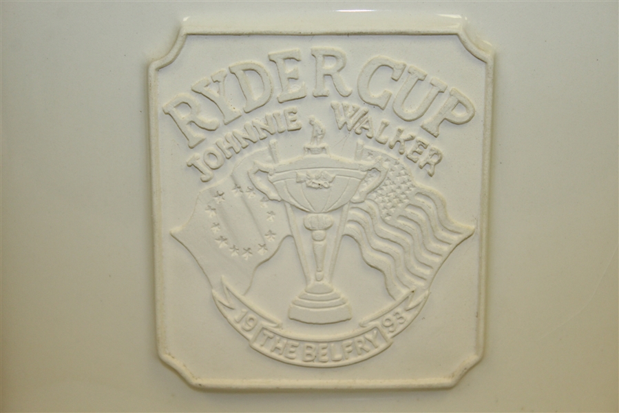 Ryder Cup 1993 The Belfry Johnnie Walker Bill Waugh Handcrafted Porcelain Decanter 