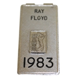 Ray Floyds Personal 1983 PGA Tour Credential Badge/Money Clip- Vardon Trophy Year
