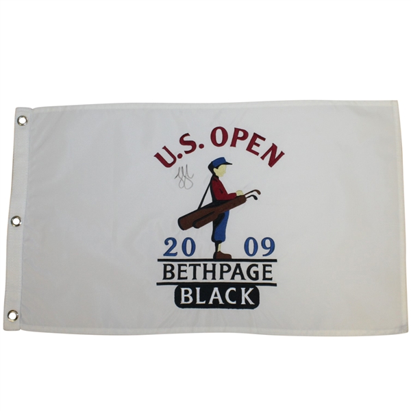 Lucas Glover Signed 2009 US Open Embroidered Flag FULL PSA/DNA #S03796