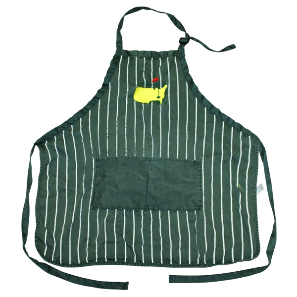 Masters Tournament Classic Adjustable Green Apron with White Stripes