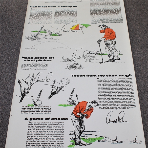 Vintage Arnold Palmer Golf Instructional Wallpaper - 20ft Uncut Section - Unique