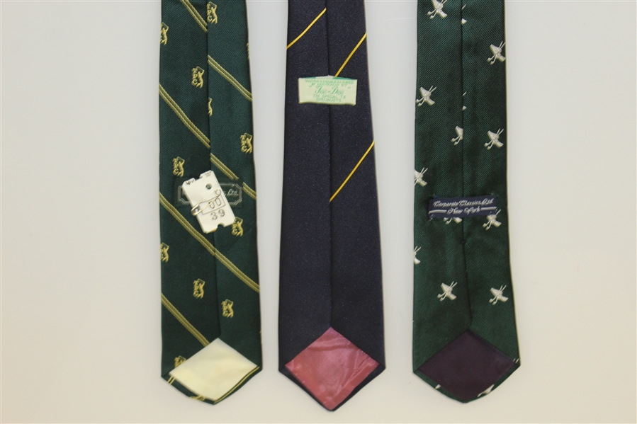 Three Golf Course Ties - TPC, New South Wales Golf Club, & Winged Foot