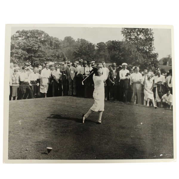 Bobby Jones Driving From The Tee - 8 x 10 (Vintage Photo Stamped from USGA Golf House)