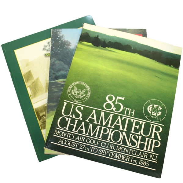 1985, 1989, & 2003 US Amateur Championship Official Programs