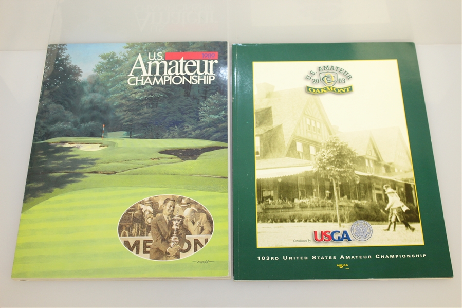 1985, 1989, & 2003 US Amateur Championship Official Programs