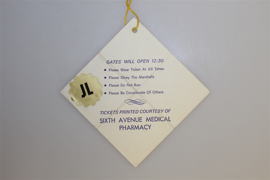 Arnold Palmer Exhibition - 1971 (Program/Ticket)