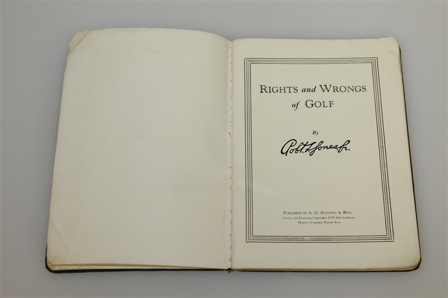 Robert T. Jones Jr Rights & Wrongs of Golf
