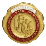 1929 US Open (Jones Win) Contestant Badge of 36 US Open Champ Tony Manero - Stunning Condition!