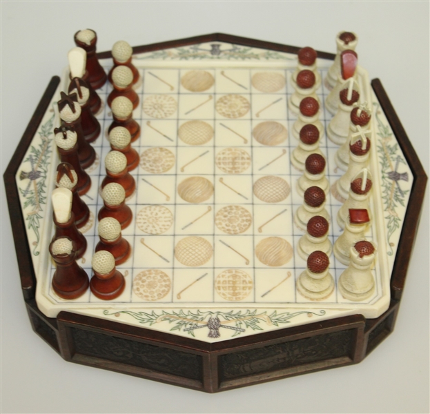 History Craft Golf Themed Chess Set - Self Storage - Excellent Condition