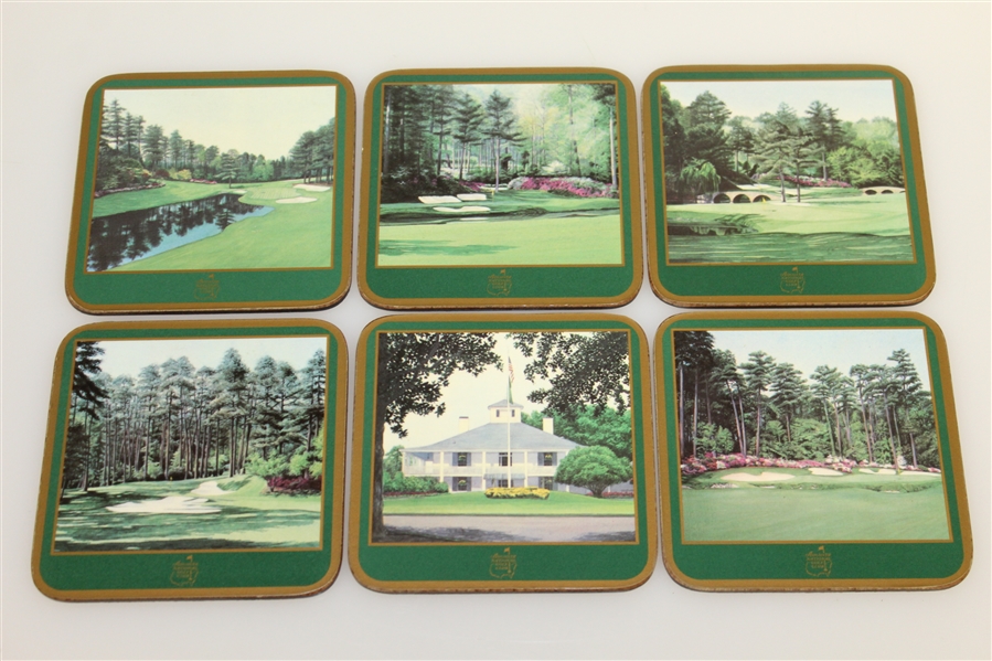 Augusta National Golf Club Pimpernel Member Acrylic Coasters with Box