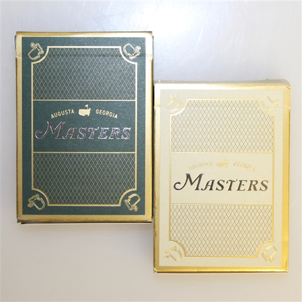 Masters 1934 Collection Playing Cards - Green Set & Gold Set