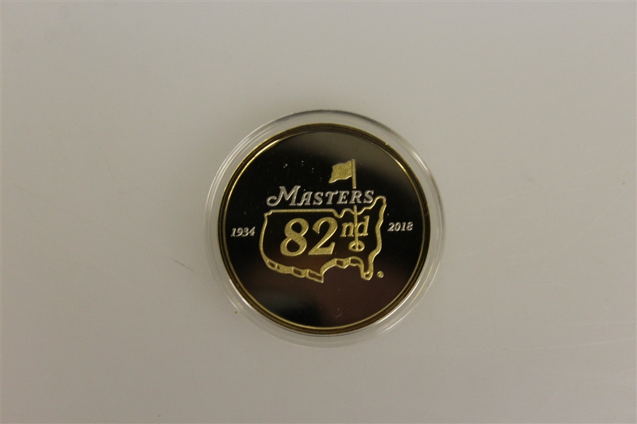 Masters 2018 Limited Edition Commemorative Coin w/ Display Case & Authenticity Note(376/500)