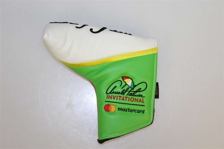 Arnold Palmer Bay Hill Leather Putter Cover & Yardage Coin w/ Removable Ball Marker