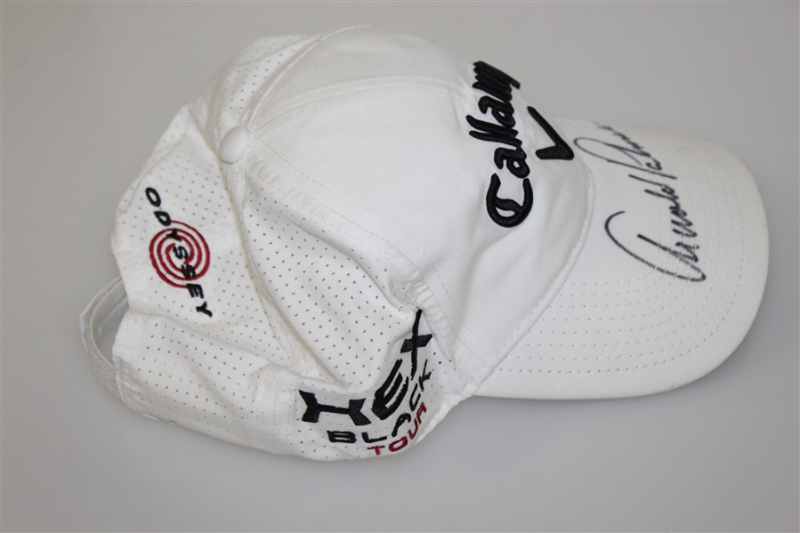 Arnold Palmer Signed White Callaway Hat JSA ALOA