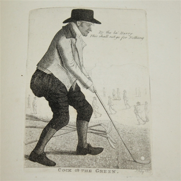 1838 Alexander McKeller the 'Cock of the Green' - Etchings by Edinburgh Miniature Painter John Kay
