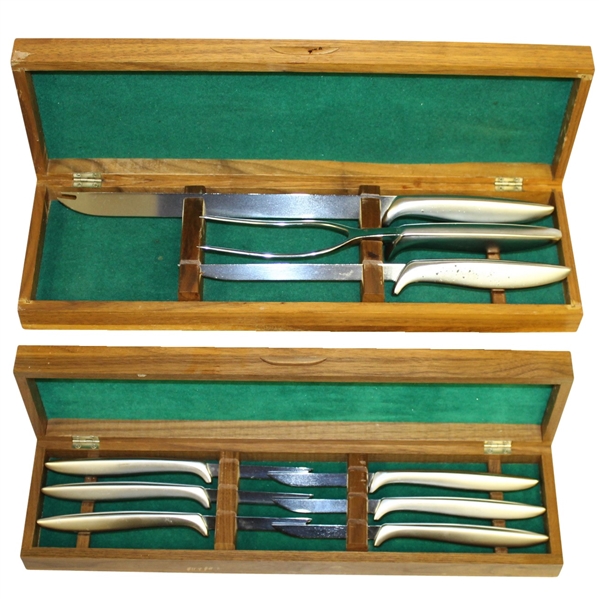 Augusta National Golf Club Knife & Grill Set - Two Boxes - 1983 Media Gift