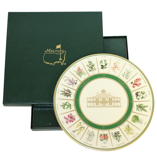 Masters Tournament Pickard Beautification Committee Plate - With Original Box