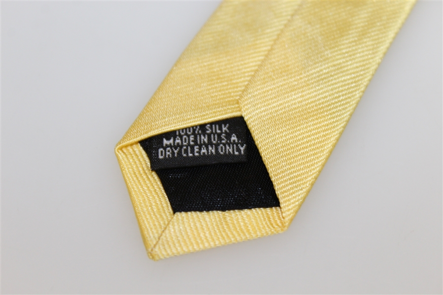 Augusta National Golf Club Member Only Gold Logo Tie