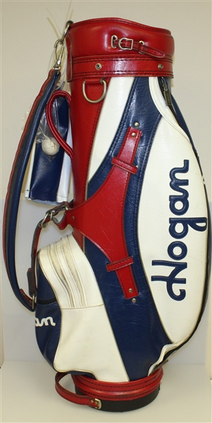 Ben Hogan Company Red, White, & Blue Logo Golf Bag with Headcover & Hogan Golf Ball