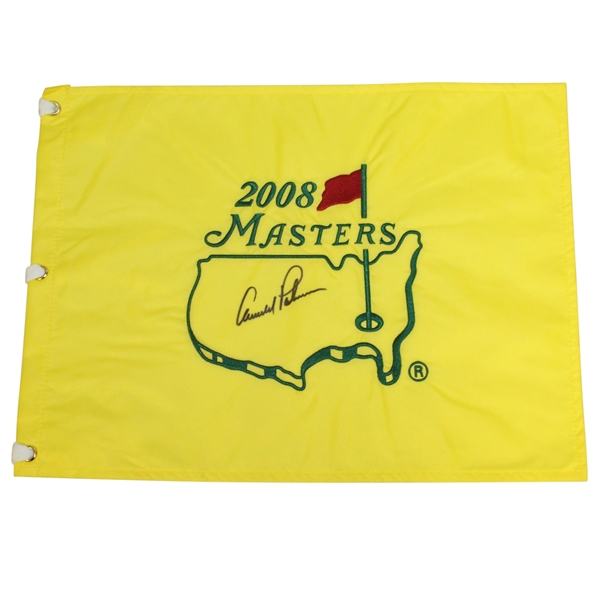 Arnold Palmer Signed 2008 Masters Embroidered Flag JSA ALOA