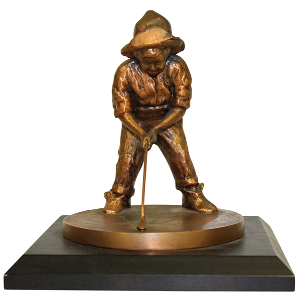 Balfour Pinehurst Putter Boy Bronze Sundial Statue