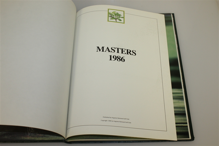 1986 Masters Tournament Annual - Jack Nicklaus Winner