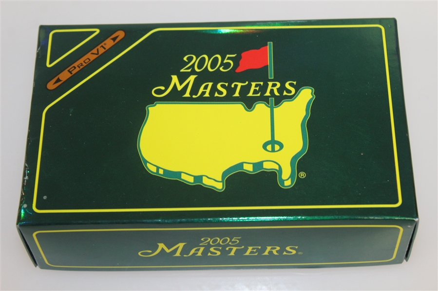 2005 Masters Tournament Half Dozen Pro V1 Golf Balls in Original Box - Unopened