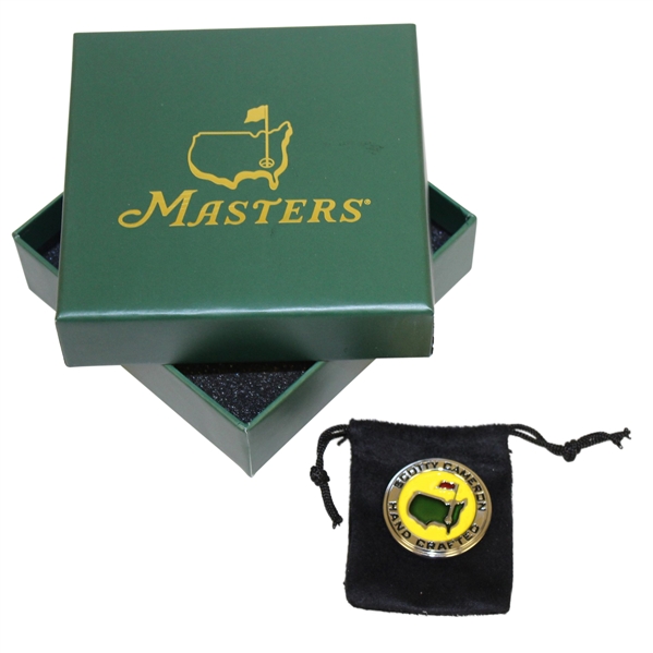 2017 Masters Tournament Scotty Cameron Round Ball Marker in Original Box & Pouch