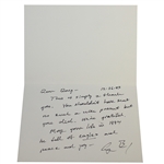 41st President George H. W. Bush Handwritten, Fully Signed Thank You Card to Doug Sanders JSA ALOA