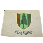 Pine Valley Golf Club Large Clubhouse Tournament Flown White Flag - Ransome 2000