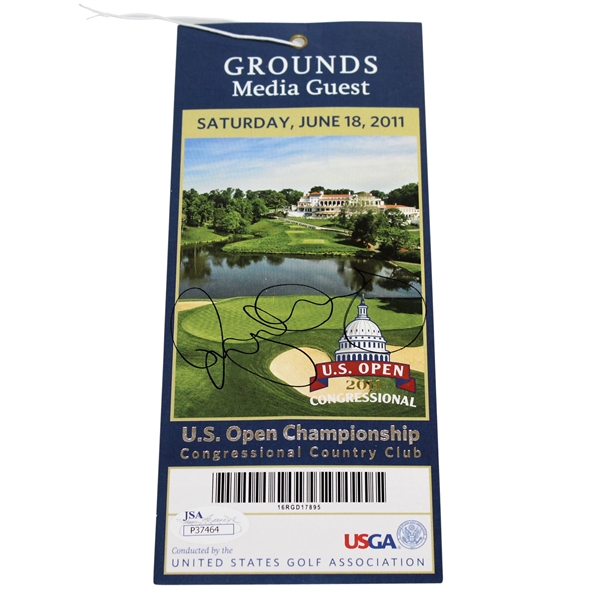 Rory McIlroy Signed 2011 US Open at Congressional CC Saturday Ticket JSA #P37464