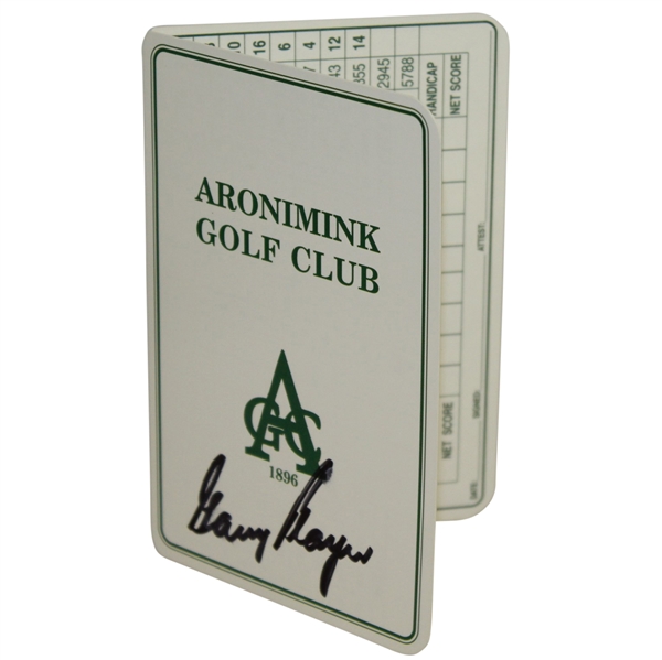 Gary Player Signed Aronimink Golf Club Scorecard JSA ALOA