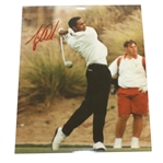 Tiger Woods Signed Classic 1996 College Era Color Photo JSA ALOA
