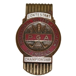 1957 PGA Championship Contestant Player Money Clip Badge - Lionel Herbert Winner