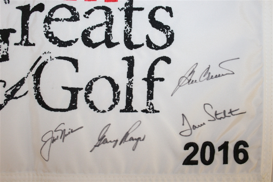 2016 3M Greats Pin Flag Signed by Nicklaus, Player, & others JSA ALOA