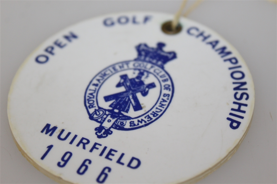 1966 British Open Muirfield Bag Tag - Nicklaus 1st Win
