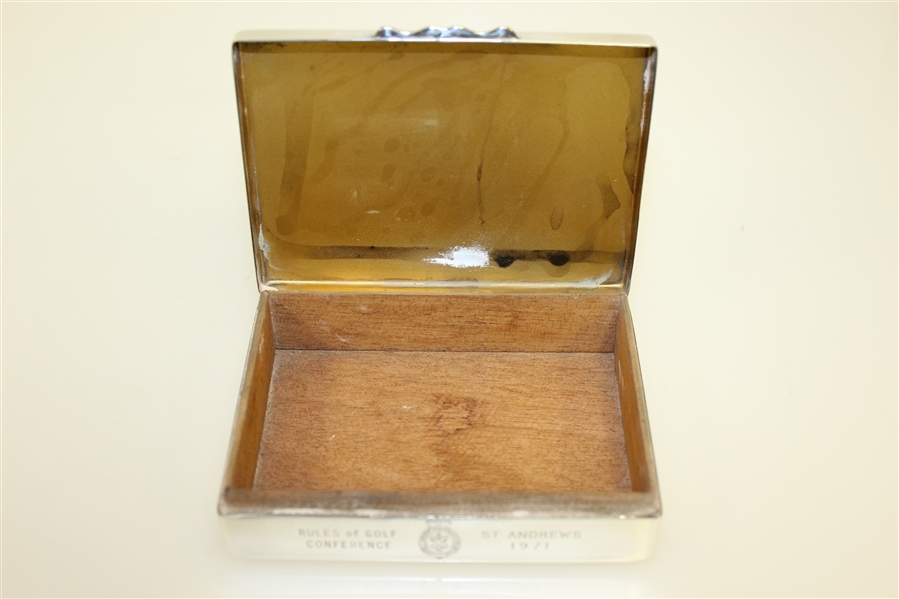1971 Rules Of Golf Conference Cigarette Box from The Royal & Ancient Golf Club of St. Andrews