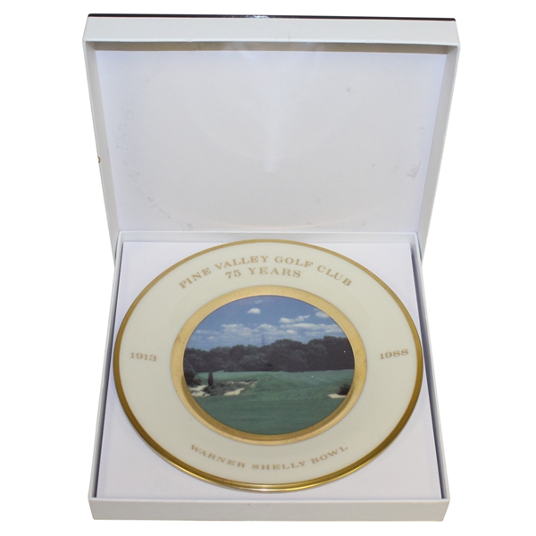 Lenox Pine Valley Golf Club 75th Anniversary Trophy Plate - Hole 13