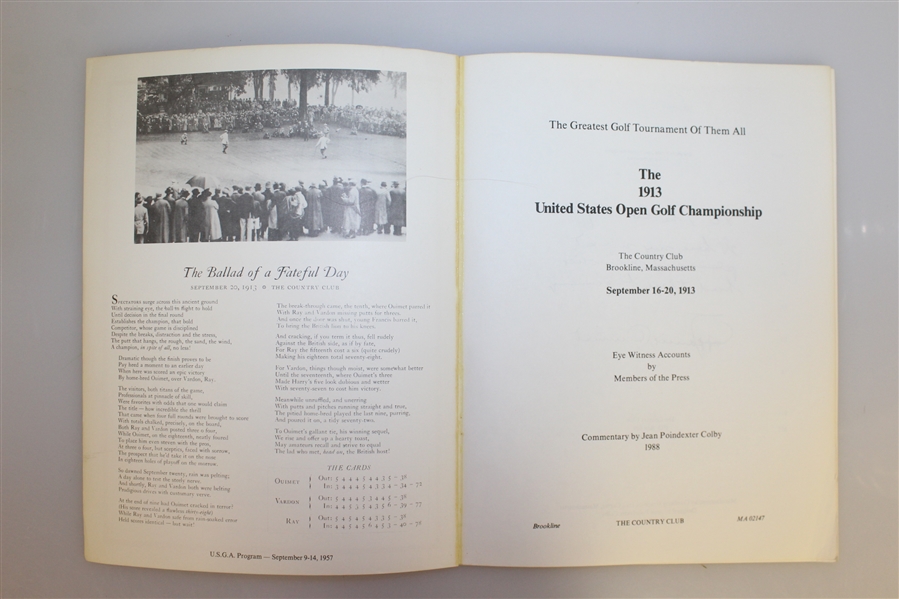 1913 US Open Championship Eyewitness Accounts by Members of the Press