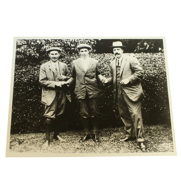 USGA Stamped Photo Of Harry Vardon, Francis Ouimet, & Ted Ray At the 1913 US Open - The Country Club (Brookline, MA)