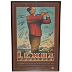 1995 Lexus Challenge Poster Signed By Palmer, Nicklaus, Player, Eastwood, & other JSA ALOA