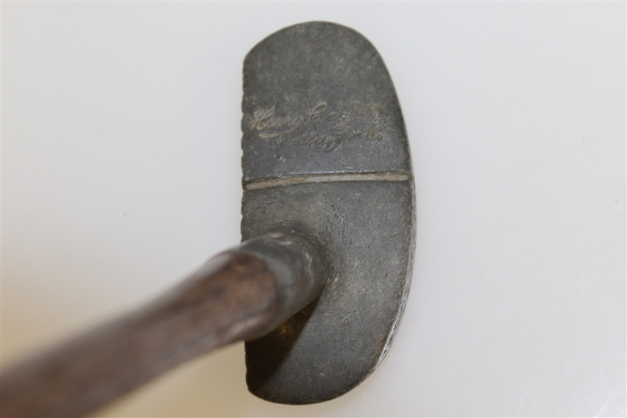 Harry C. Lee & Co. NY Rhombus Faced Schenectady Putter w/ Alighment Tool - Med. Lie Offset Mallet