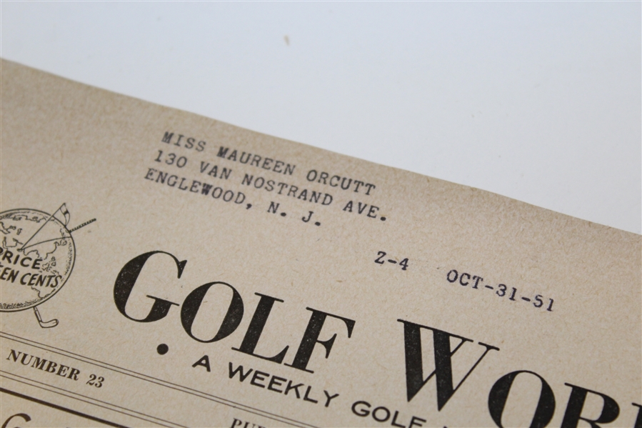 Maureen Orcott's Personal Golf World Weekly Magazines - Various Issues From 1948-1952