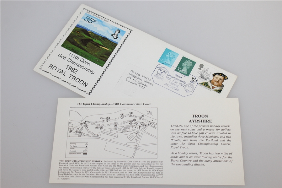British Open Stamped & Cancelled Caches - 1982-1995