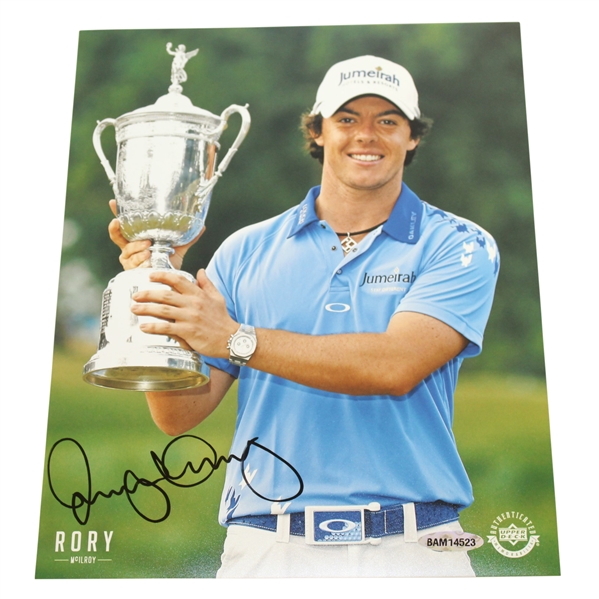 Rory McIlroy Signed Upper Deck Photo From His 2011 US Open Victory - Upper Deck #BAM14523