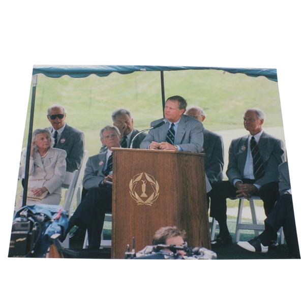 1999 Jack Nicklaus 8x10 Photo at Memorial Tournament - Sent to Sharon Rae from Tournament Director