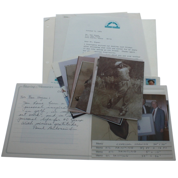 Paul Milosevich Signed Letters and Photos to Ben Hogan JSA ALOA