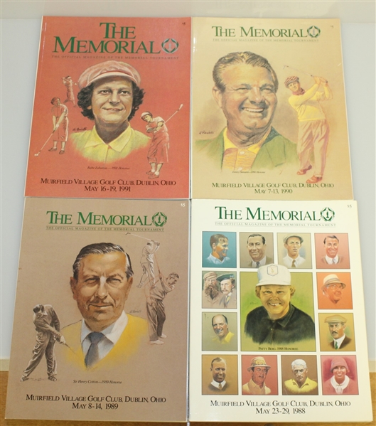 12 Memorial Programs w/ Honorees Featured On The Cover - 1988-91, 93, 96, 97, 98, 2000-03